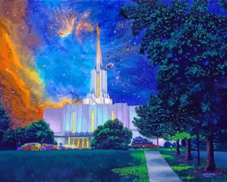 Jordan River Temple Utah Diamond Painting