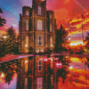 Sunset Logan Temple Diamond Painting