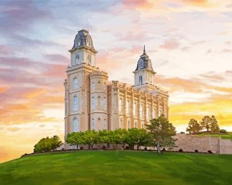 Manti Temple Utah Diamond Painting