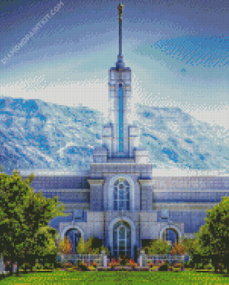 Mount Timpanogos Temple Diamond Painting