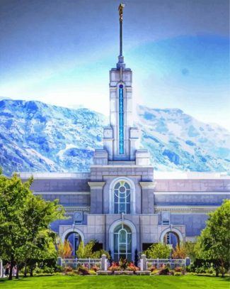 Mount Timpanogos Temple Diamond Painting