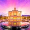 Ogden Utah Temple Sunset Diamond Painting