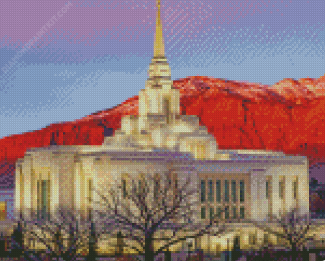 Ogden Utah Temple Diamond Painting