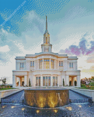 Payson Temple Utah Diamond Painting