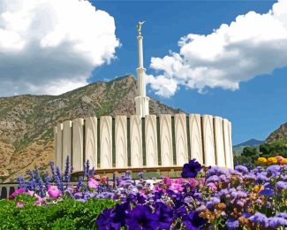 Provo Online Temple Diamond Painting