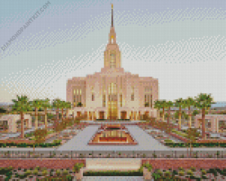 Red Cliffs Temple Diamond Painting