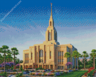 Red Cliffs Temple Utah Diamond Painting