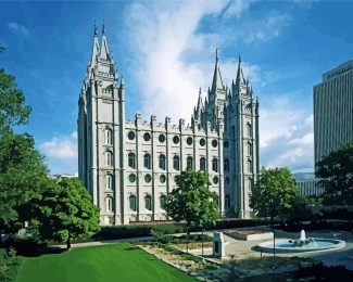 Salt Lake Online Temple Diamond Painting