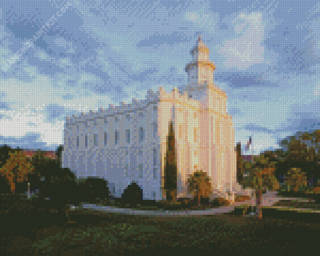 St George Temple Utah Diamond Painting