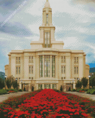 Payson Utah Temple Diamond Painting