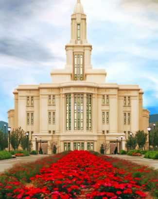 Payson Utah Temple Diamond Painting