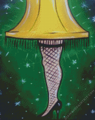 A Christmas Story Leg Lamp Diamond Painting