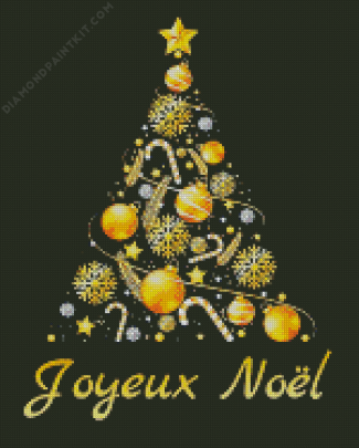 Joyeux Noel Tree Diamond Painting