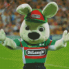 Rabbitohs NRL Mascot Diamond Painting art