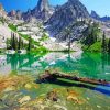 Sawtooth Mountains Diamond Painting art