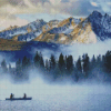 Sawtooth Mountains Landscapes Diamond Painting art