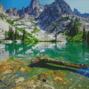 Sawtooth Mountains Diamond Painting art