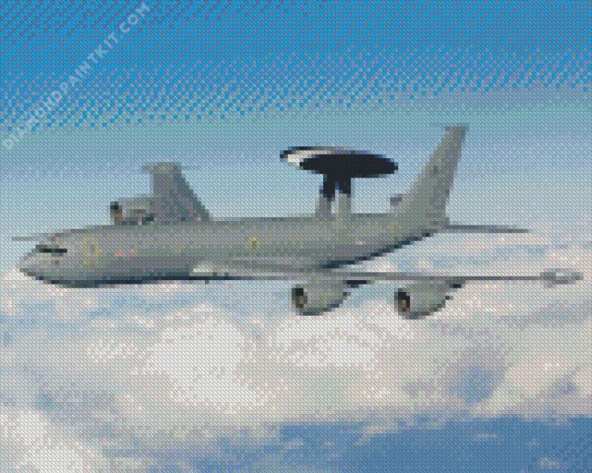 Awacs Airplane Diamond Painting