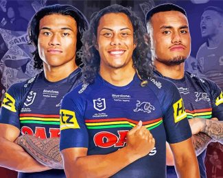 Penrith Panthers NRL Diamond Painting art