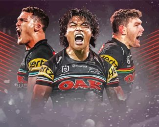 Penrith NRL Diamond Painting art