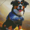 Adorable Bernese Mountain Diamond Painting art