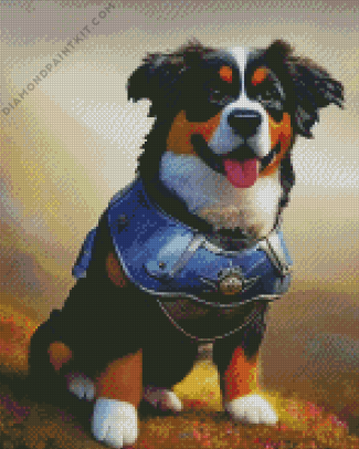 Adorable Bernese Mountain Diamond Painting art