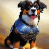 Adorable Bernese Mountain Diamond Painting art