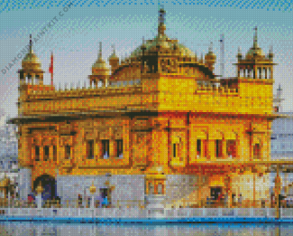 Golden Temple Diamond Painting art