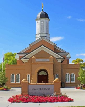 Vernal Temple Utah Diamond Painting