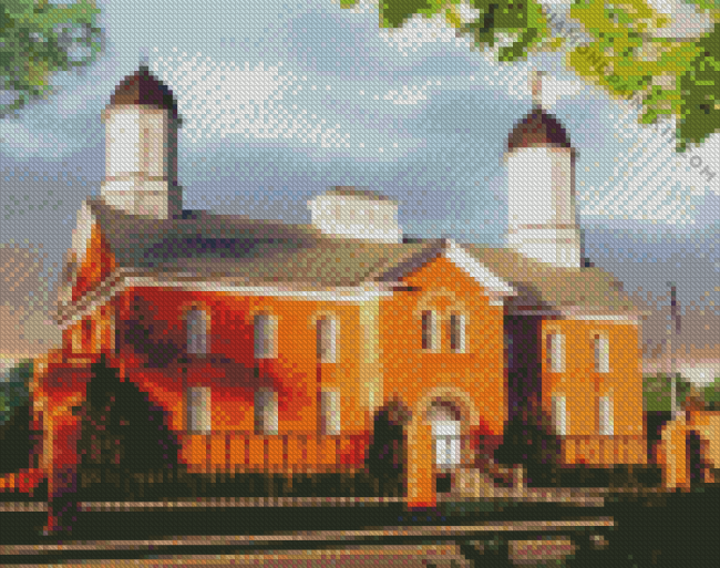 Vernal Utah Temple Diamond Painting art