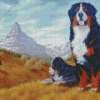 Aesthetic Bernese Mountain Diamond Painting art