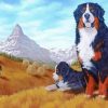 Aesthetic Bernese Mountain Diamond Painting art