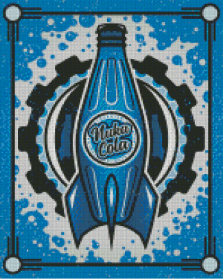 Blue Nuka Cola Diamond Painting art