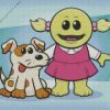 Nanalan And Dog Diamond Painting art