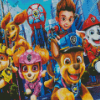 Paw Patrol Characters Diamond Painting art