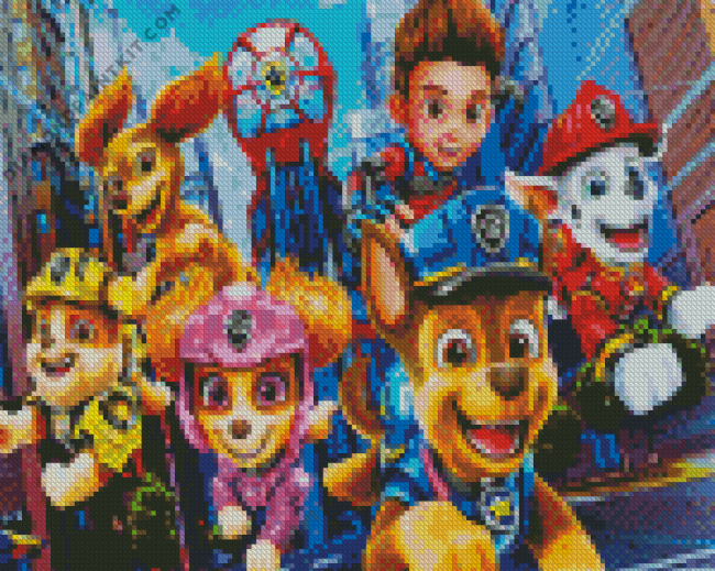 Paw Patrol Characters Diamond Painting art