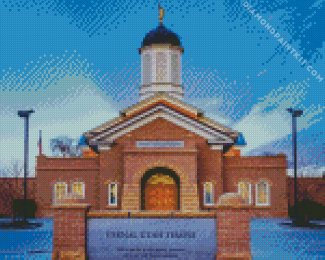 Utah Vernal Temple Diamond Painting art