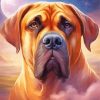 Boerboel Dog Diamond Painting art