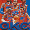 Oklahoma City Thunder Basketball Diamond Painting art