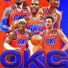 Oklahoma City Thunder Basketball Diamond Painting art