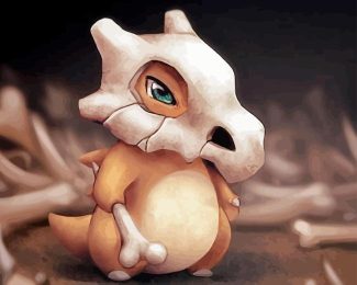 Pokemon Cubone Diamond Painting art