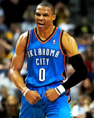 Russel Westbrook Diamond Painting art