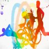 Aesthetic Triathlon Art Diamond Painting art