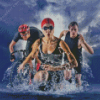 Cool Triathlon Sport Diamond Painting art