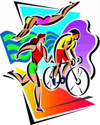 Triathlon Sport Art Diamond Painting art