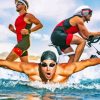 Triathlon Sport Diamond Painting art