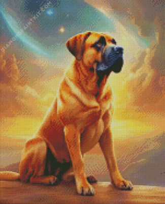 Aesthetic Boerboel Diamond Painting art