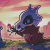 Cubone Flowers Diamond Painting art