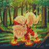 Arcanine Pokemon Diamond Paintings