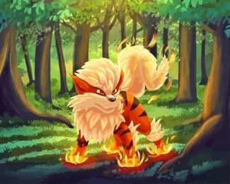 Arcanine Pokemon Diamond Paintings